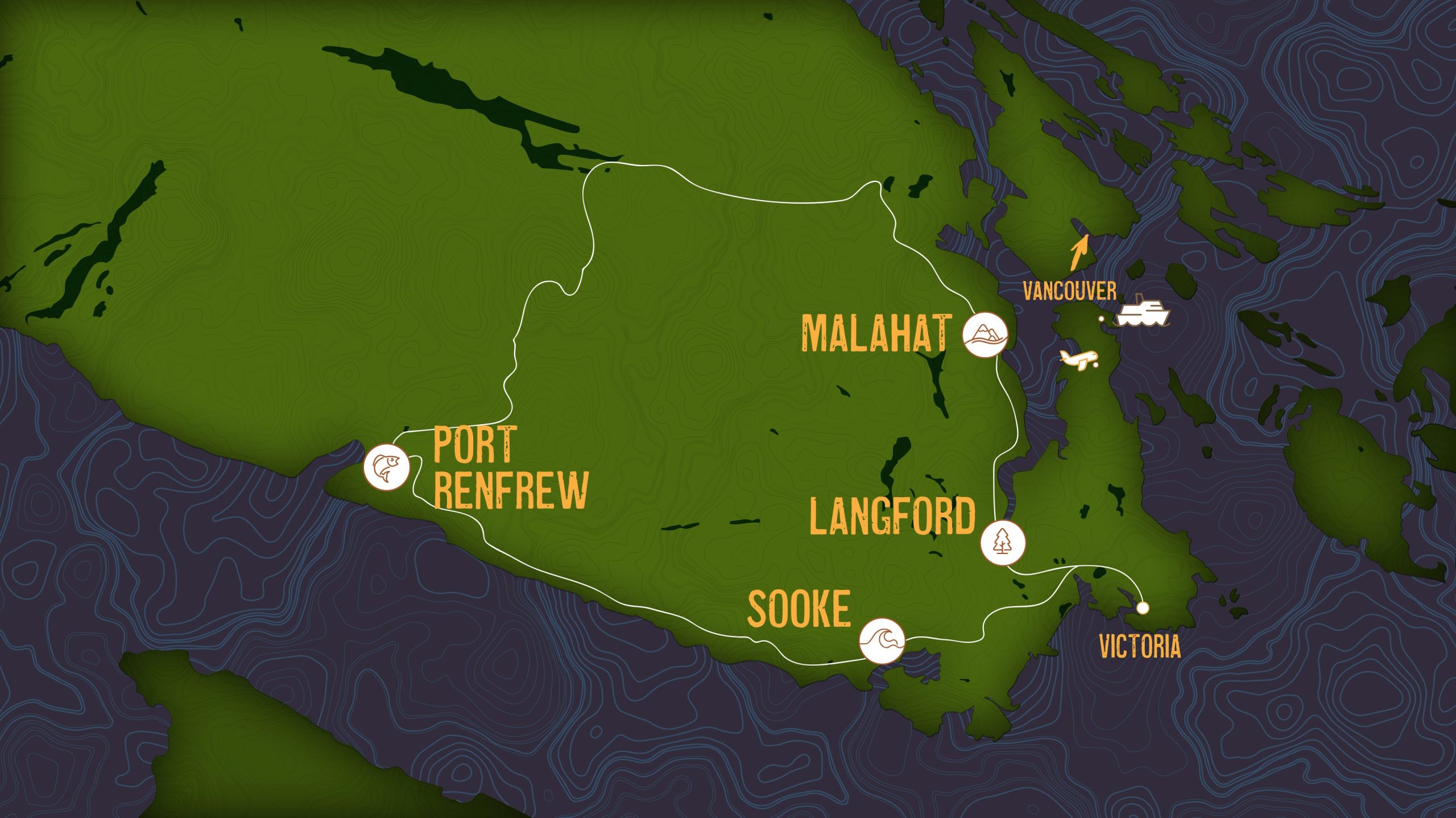 South Island Spirit Loop Map